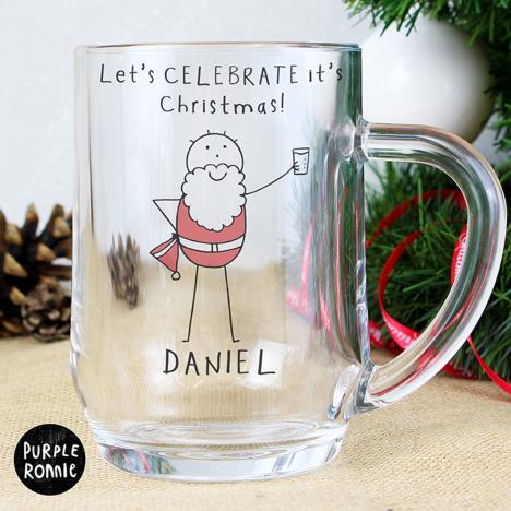 Personalised Purple Ronnie Christmas Santa Tankard Extra Image 2